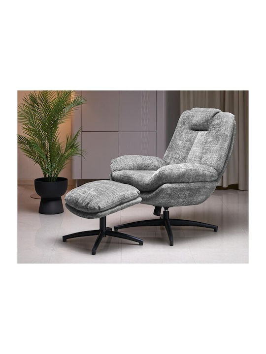 Houston 2179 Swivel Armchair with Footstool Lig...