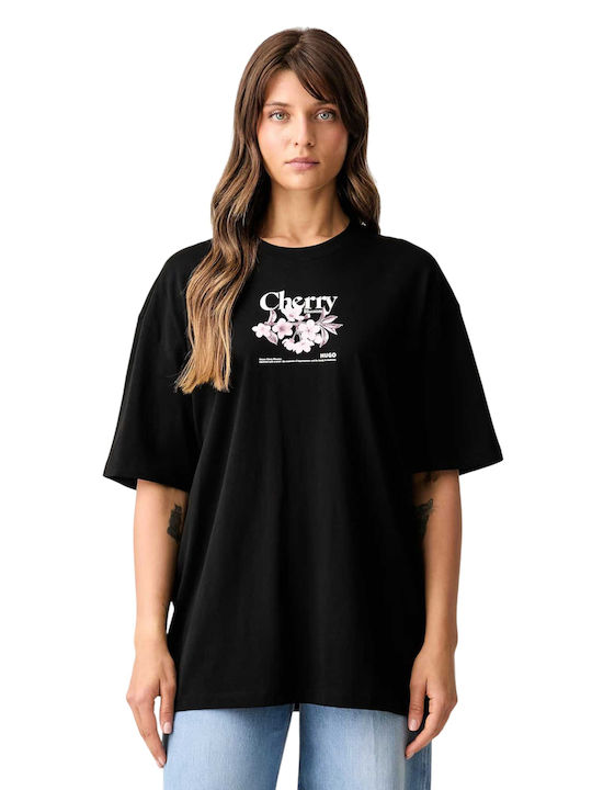 Hugo Women's Oversized Black T-shirt