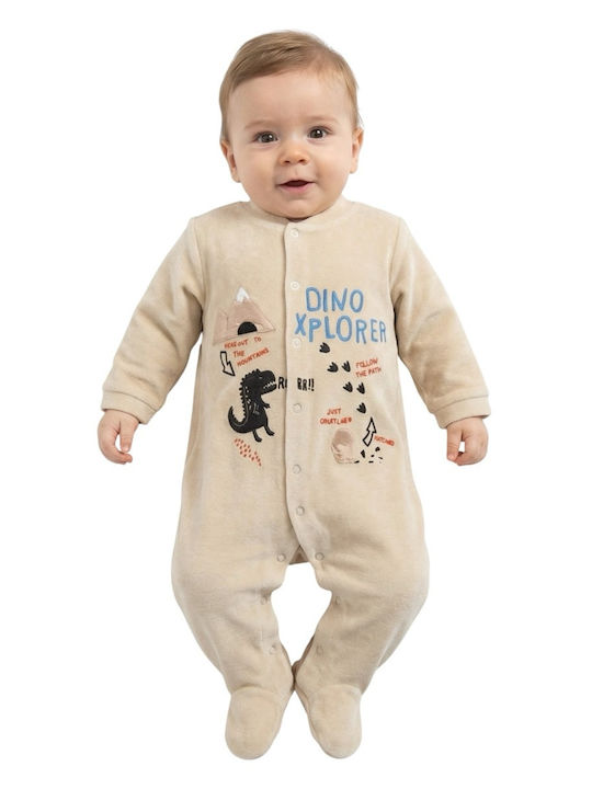 Dreams by Joyce Beige Baby-Strampler Samt Beige