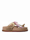 Damen Flache Sandalen Farbe Tabac Braun