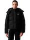 Късо дамско Puffer яке за зима Black