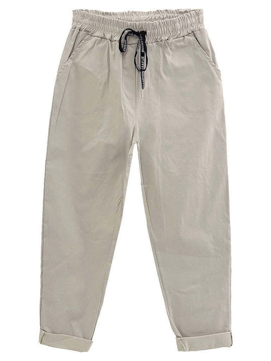 Ustyle Damen Stoffhose mit Gummiband