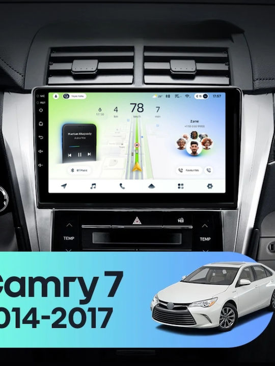 Teyes Cc4l Dts Navigație Auto Toyota Camry 7 2014-2017 6+64gb 10.2" Qled Qualcomm 2ghz Android 4g Bluetooth 5.1 Dsp Variant B