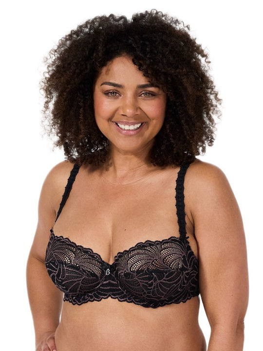 Black Bra without Padding with Underwire