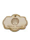 Wooden Decorative Wedding And Baptism Element 7×5cm 04012 Mouchtaris Mc-04012