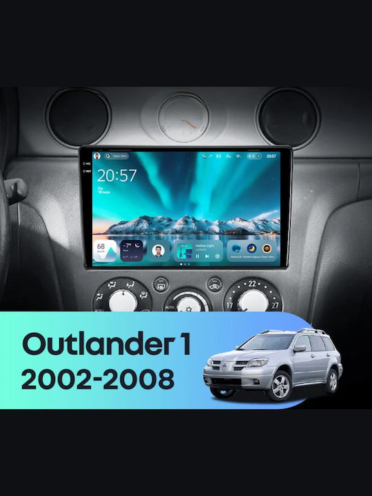 Teyes Cc4 Car Navigation Mitsubishi Outlander 1 2003-2006 6+64gb 9.5" Qled Octa-core 2.7ghz Android 4g Bluetooth 5.1 Dsp Variant A