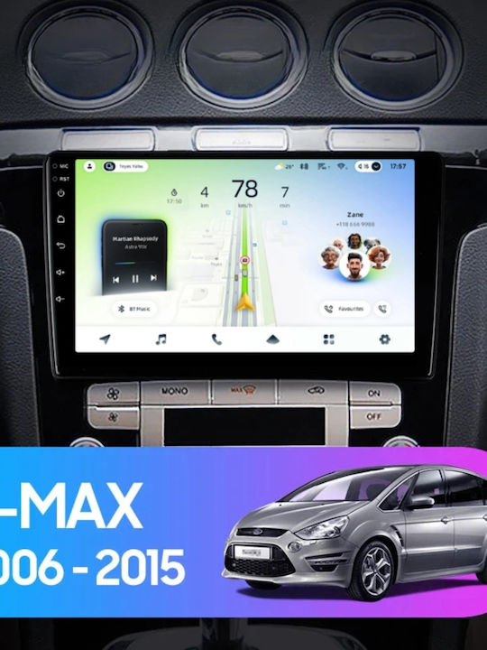 Teyes Cc4l Dts Car Navigation Ford S-max 2006-2015 6+64gb 9" Qled Qualcomm 2ghz Android 4g Bluetooth 5.1 Dsp Variant B