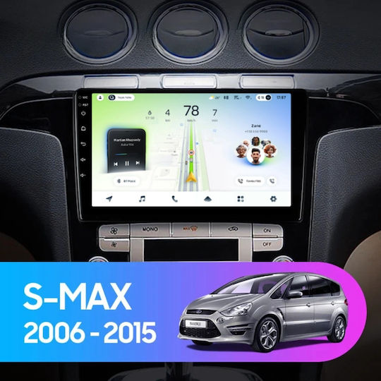 Teyes CC4L DTS Auto-Navigation Ford S-Max 2006-2015 6+64GB 9 Zoll QLED Qualcomm 2GHz Android 4G Bluetooth 5.1 DSP Variante B