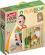 Holz Kinderpuzzle Playbio Bausteine Wilde Tiere 6 Stück Quercetti