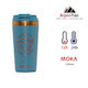 AlpinPro Thermos Cup Stainless Steel / Glass 530ml Spindrift Blue Ceramic Coating Double Opening