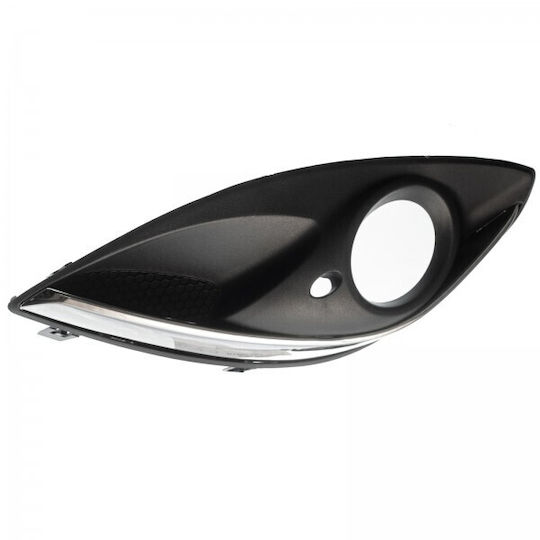 Opel Corsa D 2011-2014 Grilă dreaptă a barei de protecție deschidere pentru proiectoare bandă cromată 13286026