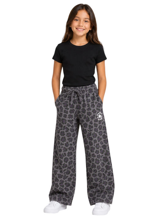 Converse Kids Sweatpants With Jacket With Top Grey