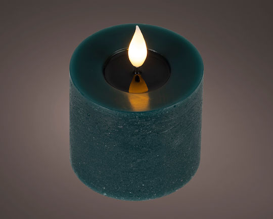 Beauty Home Dekoratives Tischlicht LED Wachs-Politur 7,5x7,5x9,5cm