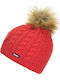 Lux Beanie Women's Knitted Beanie In Red Colour