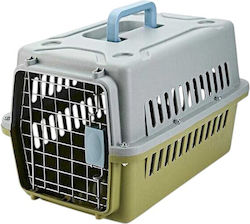 Dog Transport Cage Green 48x32x30cm