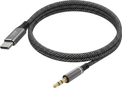 Linq Audio Kabel USB Typ-C Zu Jack 3.5mm Auto Radio Lautsprecher Geflochten 1m Schwarz Linq Audio Kabel USB Typ-C Zu Jack 3.5mm Auto Radio Lautsprecher Geflochten 1m Schwarz