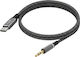 Linq Audio Cable Usb-c To Jack 3.5mm Car Radio Speaker Braided 1m Black