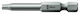 Wera 1/4" Din3126e6.3 Langes Hartes Schraubendreher-Bit Torx T25x70mm