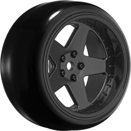 Louise Drift Rad + Bereifung Set — 5-Speichen Schwarze Wechselbare Offsets 2 4 6 8mm 12mm Innensechskant 4