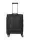 Travelite Reisegepäck Kabinen Stoff Schwarze Höhe 55cm