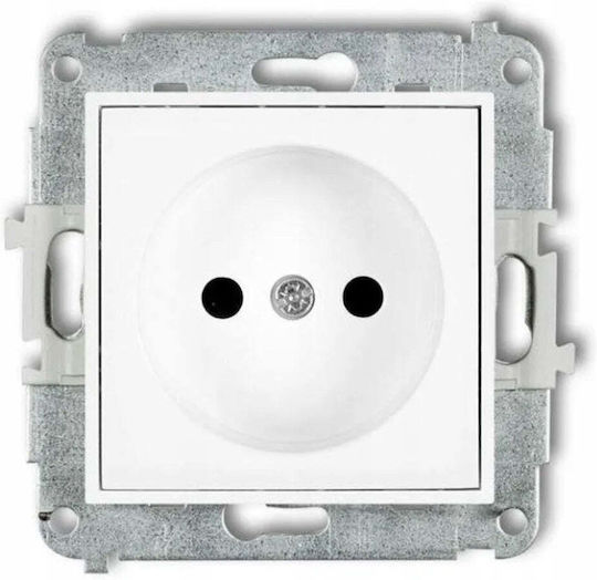 Karlik Single Power Socket White