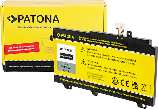 Patona Compatible Battery For Asus Asus B31n1726 With 3900mAh