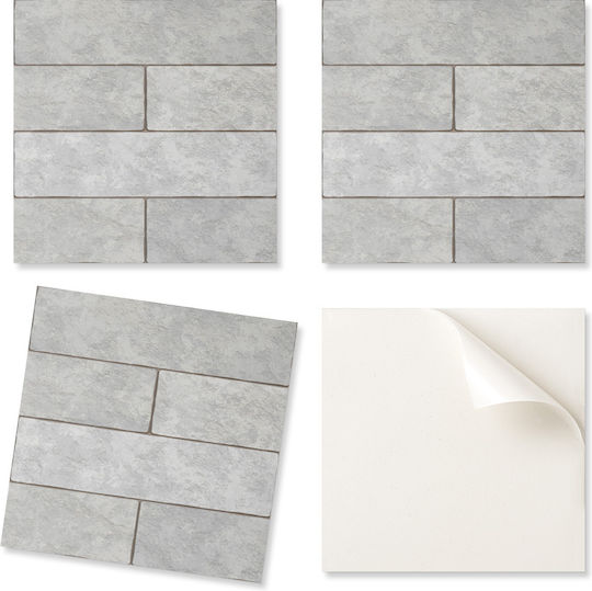 Decorative Tile Stickers Graphic Dining Room PVC Brick Pattern 3D Layout 20x20x20 cm