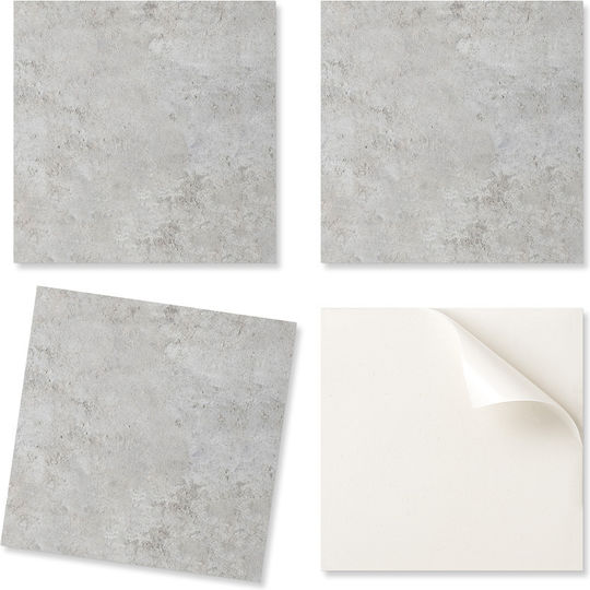 Set de Autocolante pentru Plăci de Vinil Model Dormitor Textură de Beton Brut 20x20x20 Bucăți