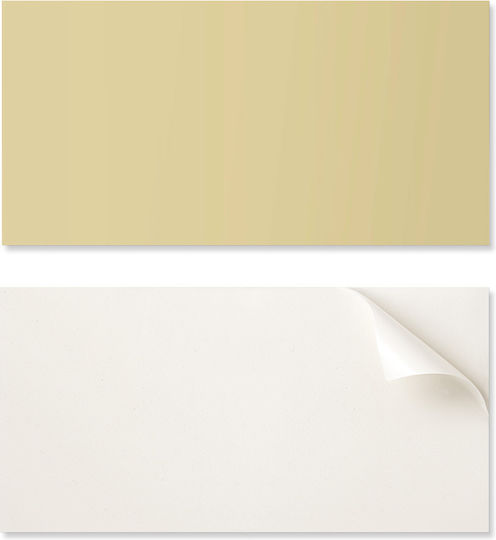Decorative Vinyl Wall Panel Print 100x50 in Pastel Yellow