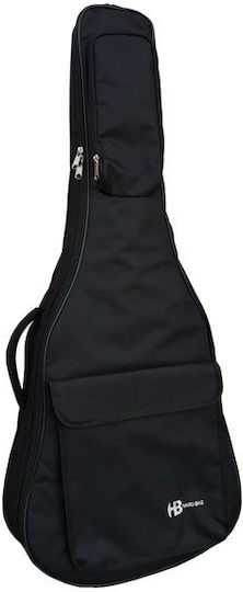 Hard Bag Wasserdichter Musikinstrumentenkoffer für Akustische Gitarre mit Gepolstertem Schwarzen Bezug