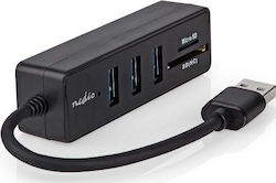 Nedis Usb-a 3.2 Gen 1 Hub 5 Ports Ultra-fast Transfer Up To 5 Gbit S Black Nedis Usb-a 3.2 Gen 1 Hub 5 Ports Ultra-fast Transfer Up To 5 Gbit S Black