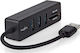 Nedis Usb-a 3.2 Gen 1 Hub 5 Ports Ultra-fast Transfer Up To 5 Gbit S Black