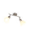 Globo Lighting Doppel Decken- und Wandleuchte in Silber Farbe