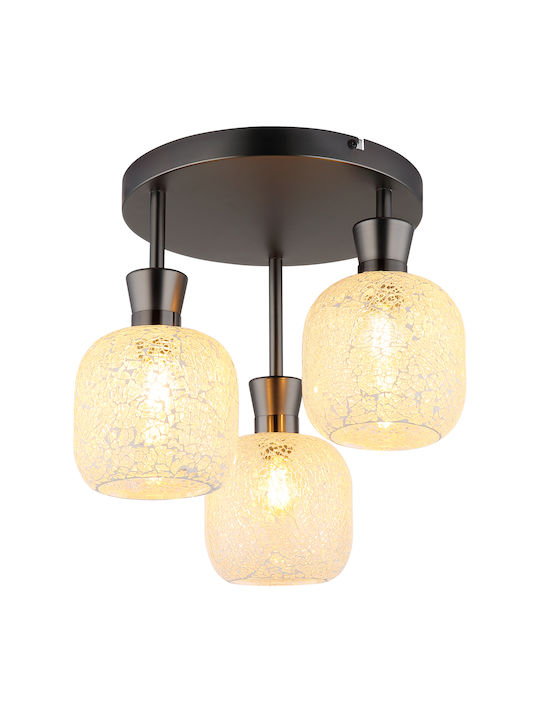 Globo Lighting Deckenleuchte Transparent mit Lampenbirnensockel E14