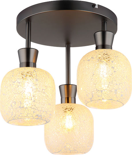 Globo Lighting Luminiță De Tavan Montată Transparentă Cu Bază De Bec E14