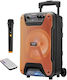 Kimiso Karaoke Speaker with Wireless Microphone and Lighting Effects QS-5807 260707_or Orange