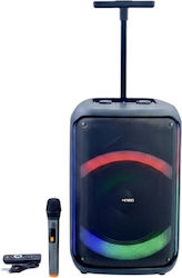 Kimiso Karaoke Lautsprecher mit Kabellosem Mikrofon und Lichteffekten QS-1226 260509 Schwarz