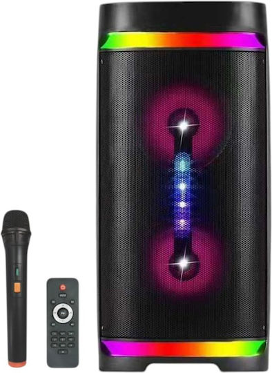 Kimiso Karaoke Speaker with Wireless Microphone and Lighting Effects QS-4252 260462 Black