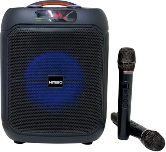 Kimiso Karaoke Speaker with Wireless Microphones and Lighting Effects QS-1742 260417 Black