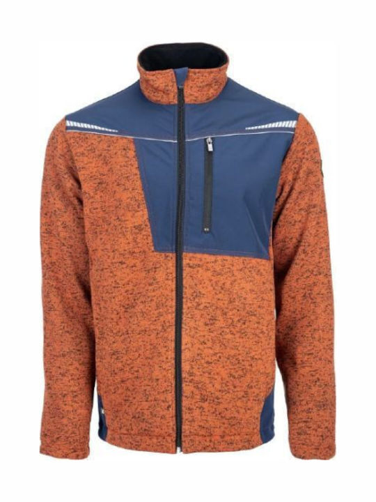 Cerva Work Fleece Reflective Orange Jacket