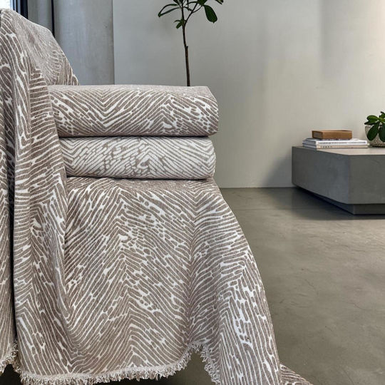 Linea Home Sofa Throw 2 Seater P180xW240cm Mocha