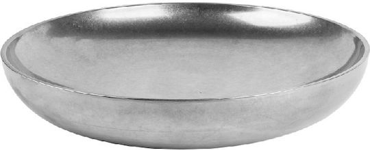 Espiel Antique Serving Plate Shallow Inox Grey with Diameter 18cm 3 Pieces