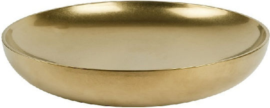 Espiel Antique Serving Plate Shallow Inox Gold with Diameter 18cm 2 Pieces