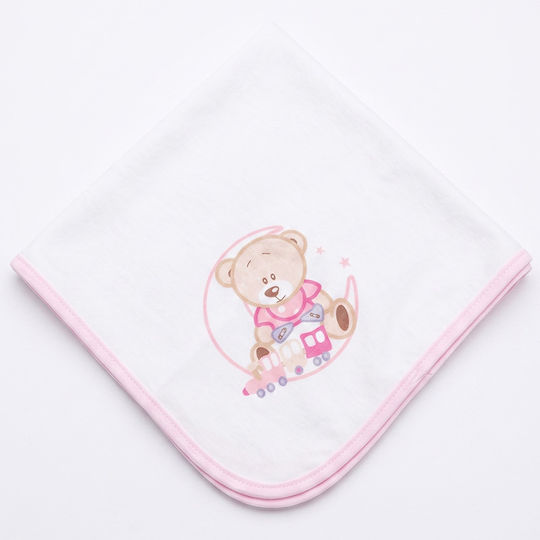 Gamberritos Kids Одеяло За Пелени Розово 53x63см
