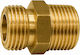 Brass Gas Male Nipple 1/4 Right X Left Thread 20x14 Male-Male