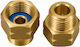 Brass Gas Male Left 1/2 20x14 Female-Male Fiber Blue