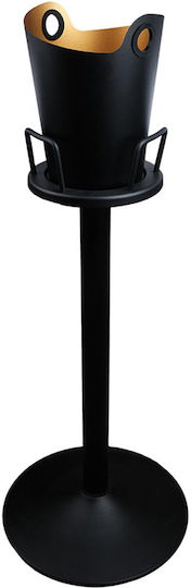 Espiel Simple Champagner Inox Black With Dimensions 24x24x85cm