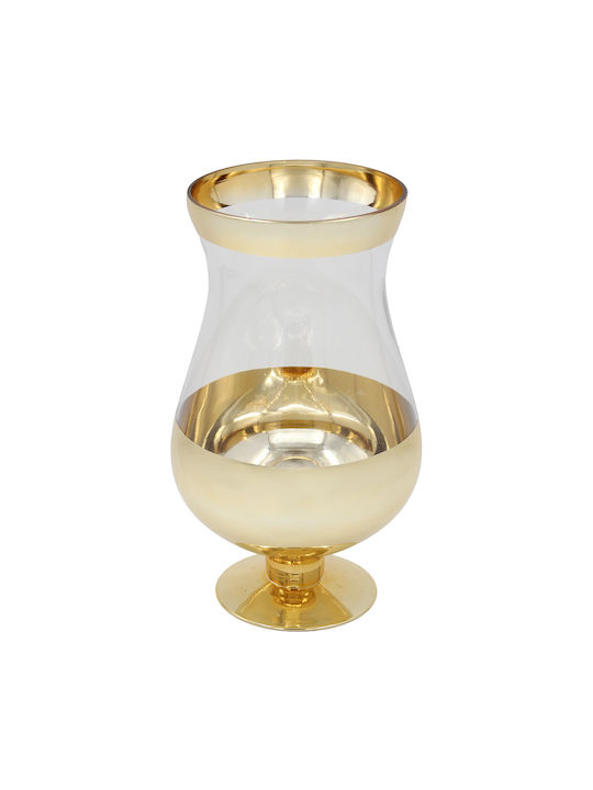 Keskor Dekorative Glasvase Gold Y29cm