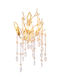 Globo Lighting Φωτιστικό Τοίχου με Ντουί E14 Χρυσό 35x50εκ.