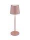 Globo Lighting Metal Table Lamp Led with Pink Shade and Base